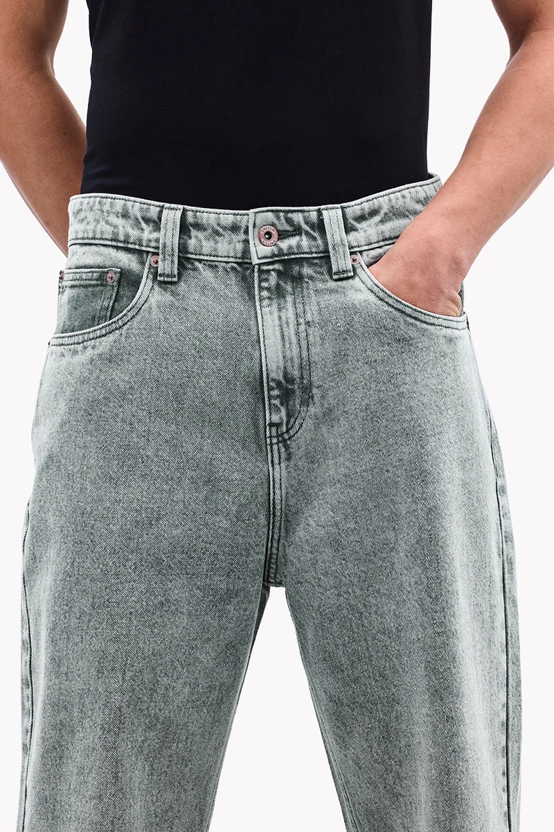 Snitch  Washed Baggy Core Lab Jeans for Men | Best Price UAE